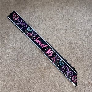 Sweet 16 sash